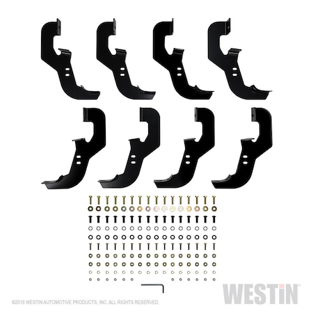 Westin Automotive 19-C SILVERADO/SIERRA 1500 CREW CAB(5.5 FT BED)SS PRO TRAXX 5 W2W OVAL NERF BARS 21-534680